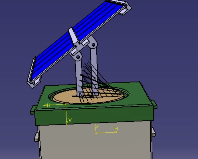 Panneau solaire orientation autonome - LE TOURNESOL Assembly.JPG