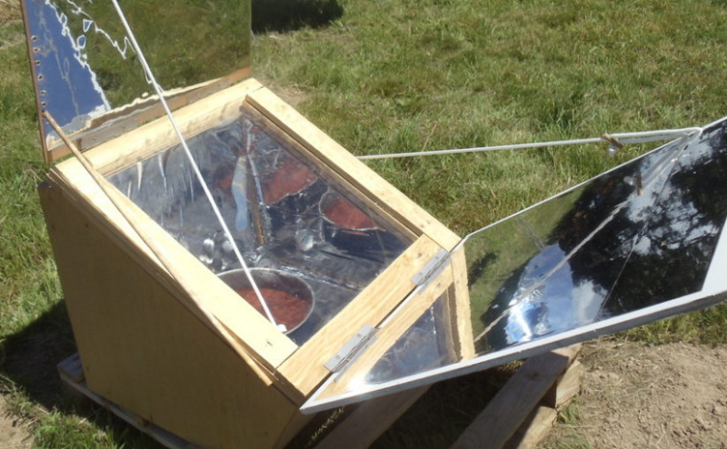 Hacer la vida respirar híbrido Horno solar (horno tipo caja) — Low-tech Lab