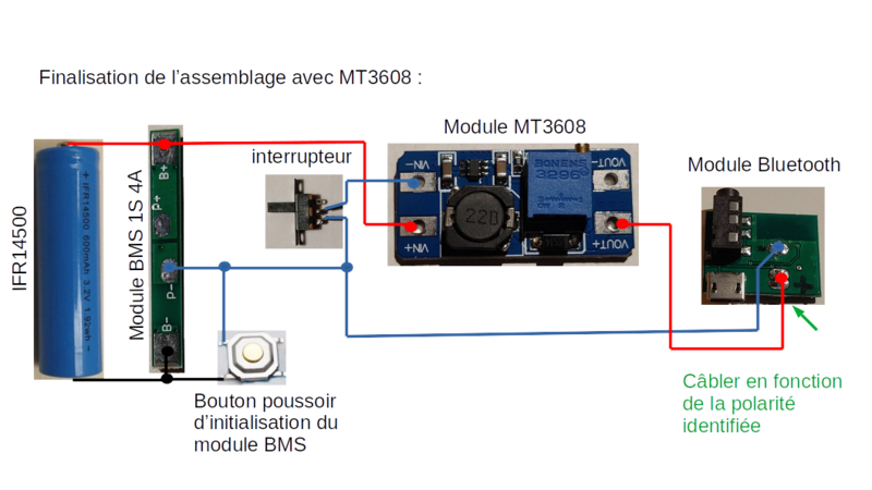 Audio Bluetooth aliment par un accumulateur LiFePO4 schema cablage MT3608 assemblage final BP init.png